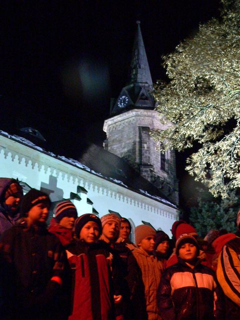 Slavnostní rozsvícení vánoční výzdoby 2.12.2007